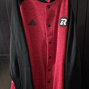 Medium Adidas Ottawa RedBlacksButton-Up Jacket with Team Patch